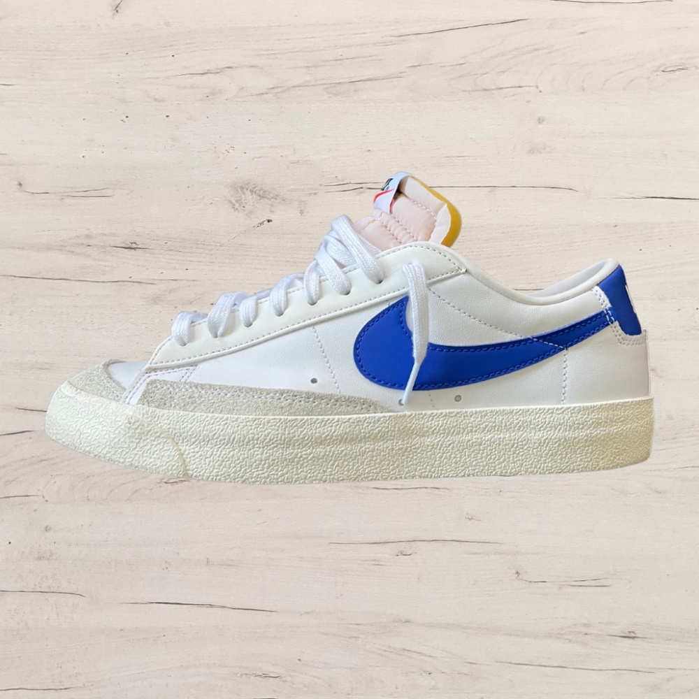 *Nike Blazer '77 Low* Vintage White + Blue DA6364-103 Men's Size 9